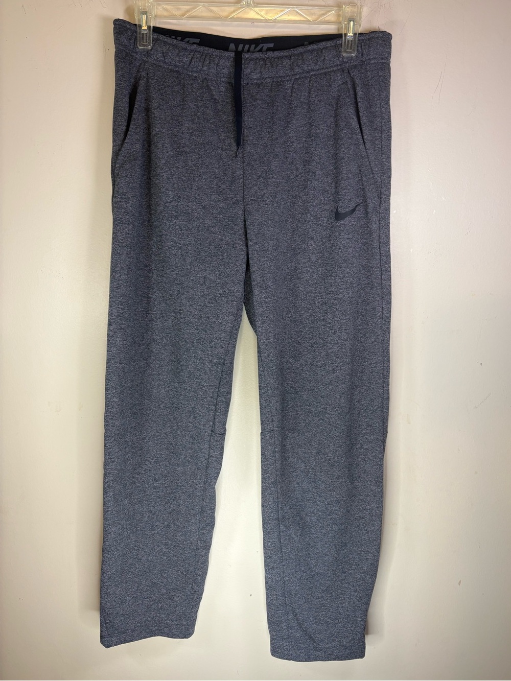 Nike Dri-FIT Athletic Training Pants Mens Large Gray Drawstring Sweatpants